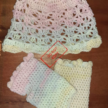 HUTZEL & FLITZ – Gehäkelte Stulpen mit Sommerhut Frühlingsset - bei Crazypatterns (Link in der Beschreibung)