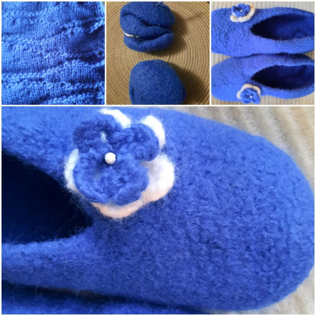 healing slippers Pflege von Filz